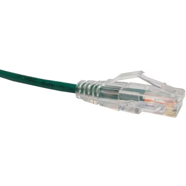 9Ft Cat6 Clearfit Slim Patch Cable Green, Unirise Usa, Mfr#: CS6-09F-GRN